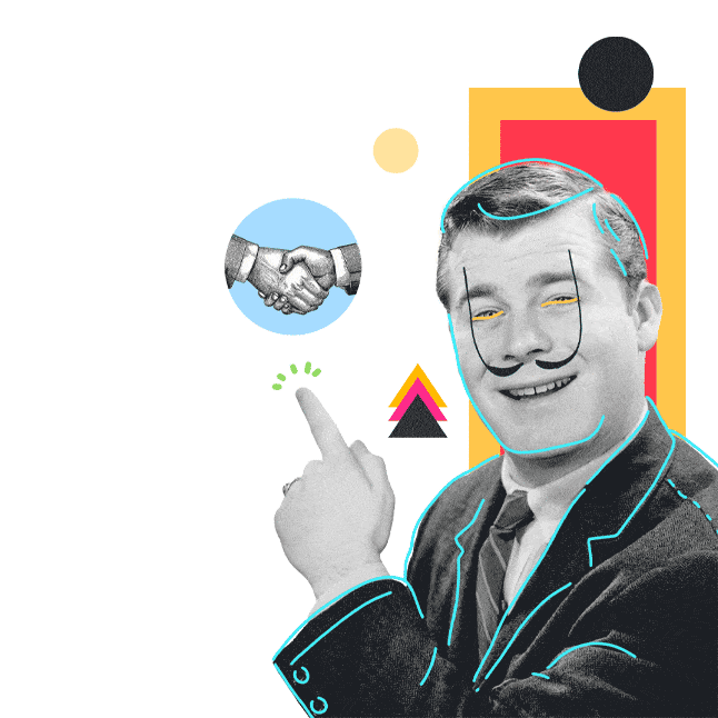 Animated graphic inviting collaboration
